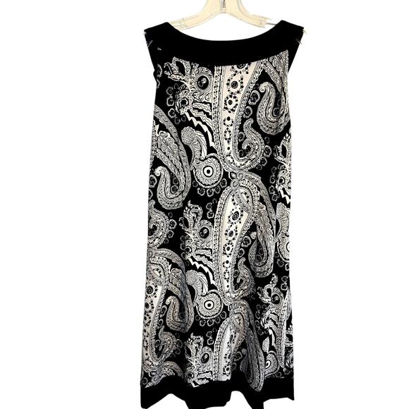Essentials Medium Women's Sleeveless Black Maxi BOHO Sun Dress Miss Size 8 10 M - Picture 6 of 7